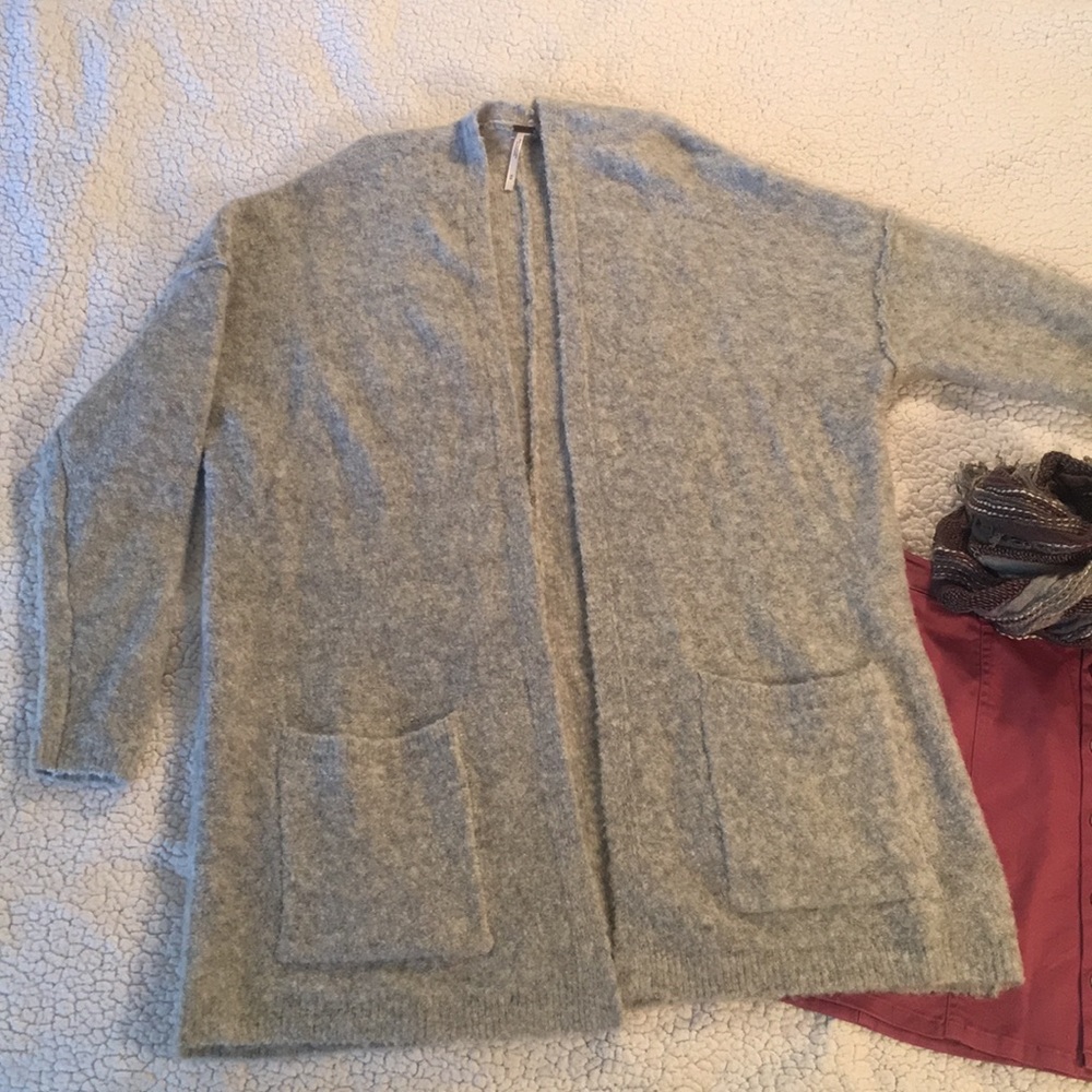 Free People boiled wool cardigan